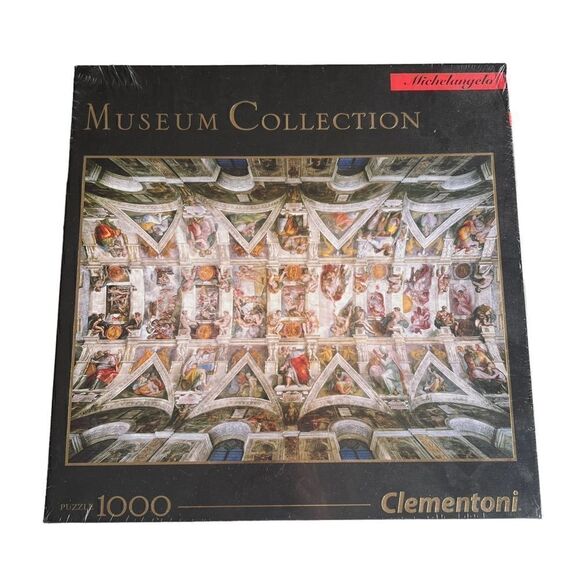 Michelangelo The Sistine Chapel Ceiling - 1000pc Puzzle -Clementoni - NWOT - Picture 1 of 3